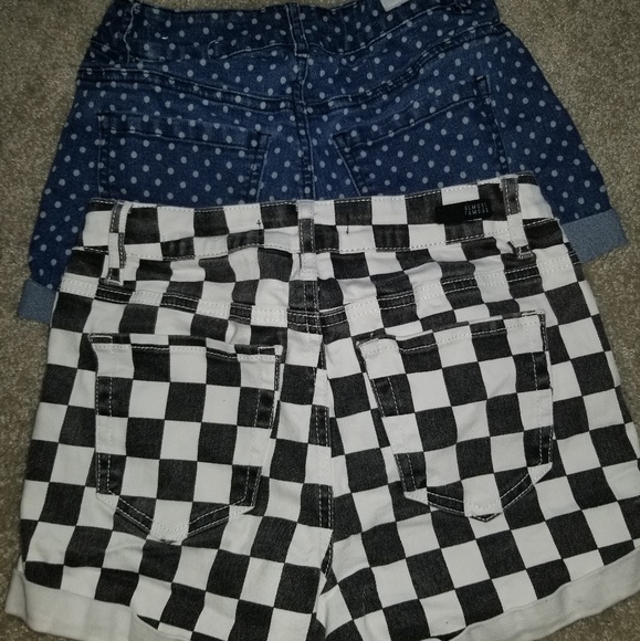 High Rise Shorts (Poka Dots and Checkers) - Picture 2 of 3